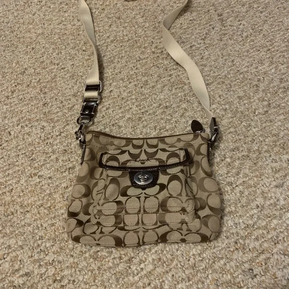 Coach Brown Signature Crossbody Bag - Picture 2 of 2